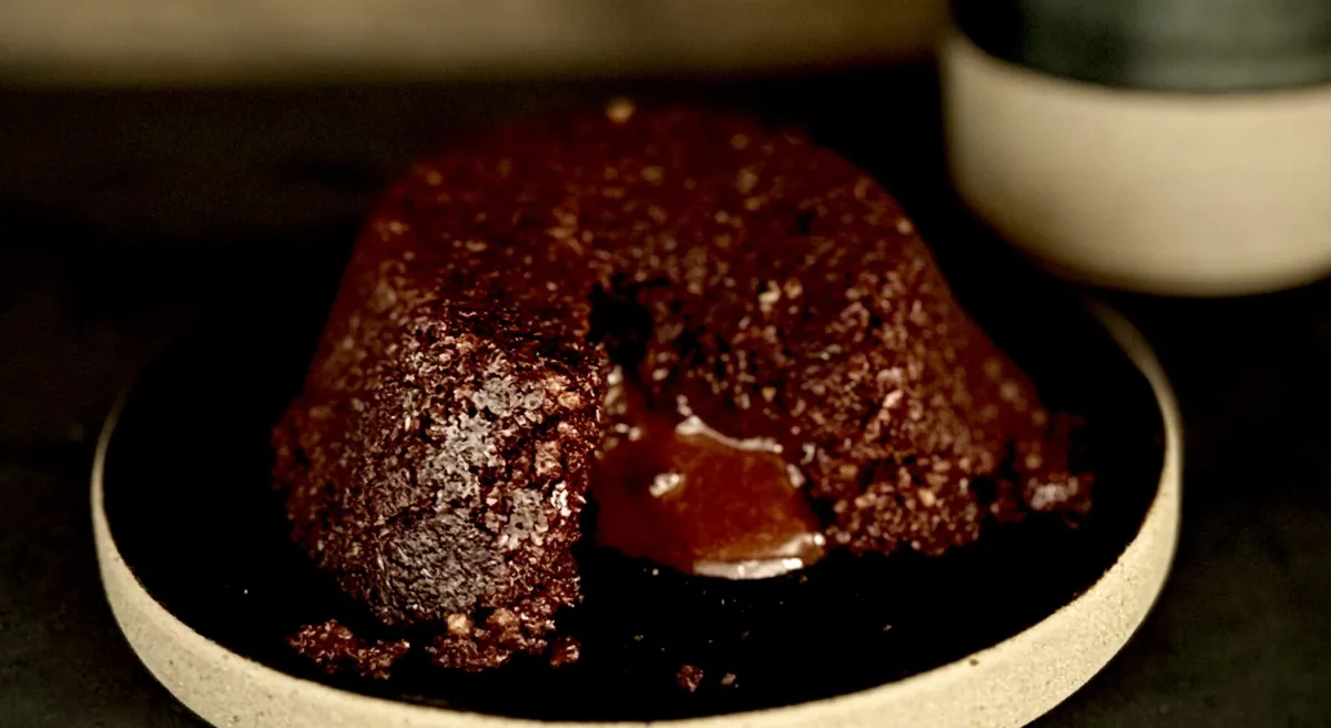 Fondant chocolat cœur crème anglaise